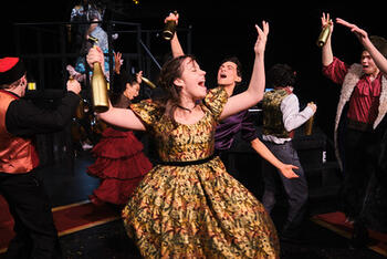 Cast of Natasha, Pierre, and the Great Comet of 1812; Photographed by Lukas Flippo