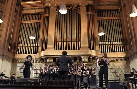 Yale Gospel Choir 50th Anniversary Concert, Spring 2024 |photo by Natalie Chinganga